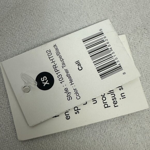 Koi Basics Womens V Neck Scrub Top XS Heather Taupe &  Black Gradient - Picture 5 of 7